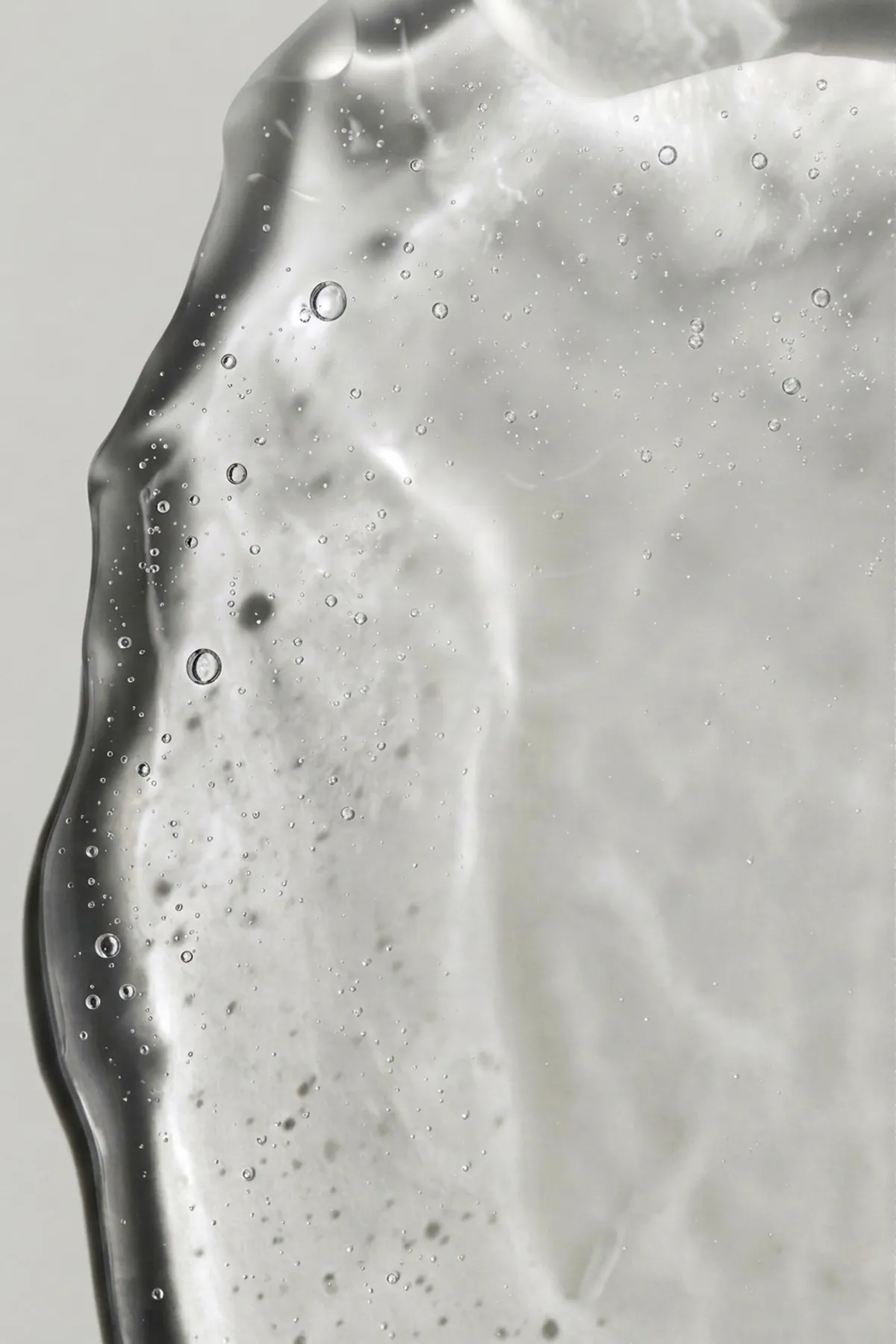 Hydration Gel spread thin, showing the clear gel texture